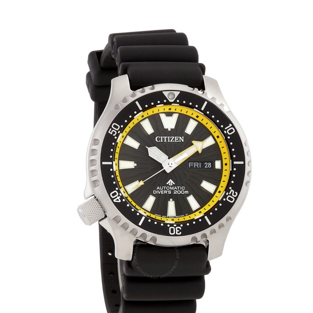 Citizen Promaster Fugu Lefty Automatic Black Dial Men's Watch NY0130-08E